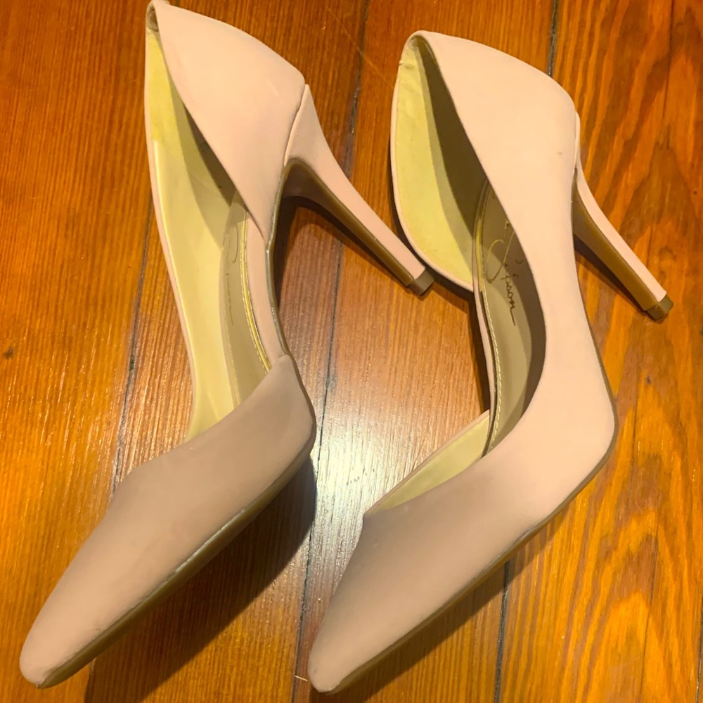 Worn once Jessica Simpson Pink Pumps 8.5